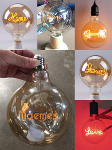 Yüksek lümen 120V veya 230V veya düşük voltaj E26 E27 B22 Amber cam sıcak beyaz dekoratif yumuşak mektup <span class=keywords><strong>LED</strong></span> <span class=keywords><strong>Filament</strong></span> ampul - Product Image 3