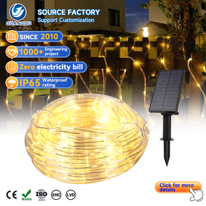 RGB Decoration Garden <b>Light</b> <b>Strings</b> Abs 10m 20m Waterproof Ip65 Outdoor <b>Solar</b> Led <b>String</b> <b>Light</b> - Product Image 1
