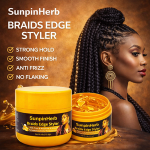 Gel fijador de trenzas OEM ODM con fijación extra fuerte, anti-frizz, para peinar el cabello de mujeres negras con rastas, 4oz - Product Image 2