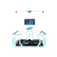 High Profit VR Stand Walking Platform Juego de realidad virtual 9D VR Shooting Simulator 60PCs Películas llenas de diversión, llenas de diversión 1000W