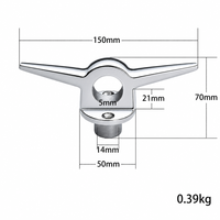 Étrier de pont pour bateau de 6 pouces en acier inoxydable AISI 316, quincaillerie marine, équipement d'amarrage pour yacht