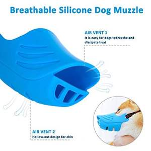 Havlayan ısırma ve çiğneme önlemek için küçük orta köpekler için ayarlanabilir kayış ile yumuşak ördek silikon ağız maskesi köpek namlu - Product Image 4
