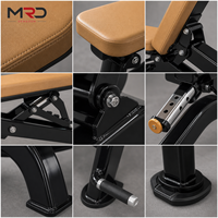 Banc de musculation pliable multi-positions réglable, inclinable et déclinable, capacité 75 kg, usage commercial, renforcement musculaire