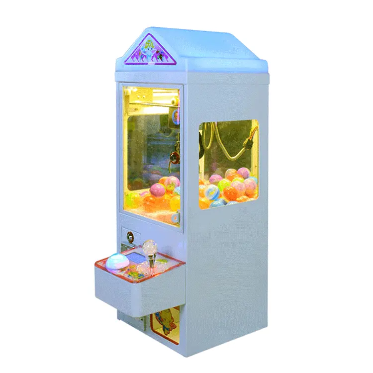 Mini máquina de jogo vendedor de garra, pequena máquina de jogo vendedor com aceitadores de conta