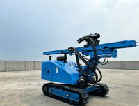 Machine de forage hydraulique sur chenilles WT300 pour piquets solaires, avec moteur diesel en option pour centrale solaire