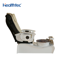 Fauteuil de pédicure multifonctionnel moderne avec siège massant vibrant en cuir PU certifié CE pour soins des ongles en spa