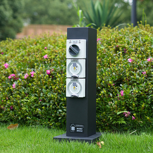 GEEYA-<span class=keywords><strong>Colonne</strong></span> étanche pour l'extérieur, poteau d'alimentation vertical pour le jardin, supporte les charges de 10A et 16A - Product Image 1