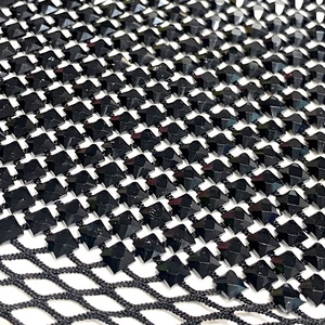 <span class=keywords><strong>Malla</strong></span> de diamantes de imitación de alta calidad para cubrir diamantes de imitación tela <span class=keywords><strong>malla</strong></span> elástica para ropa - Product Image 1