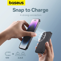 Baseus Magnetic Mini, 95% neuf, batterie externe portable haute capacité à charge rapide pour les voyages, les affaires, les étudiants et l'utilisation en extérieur