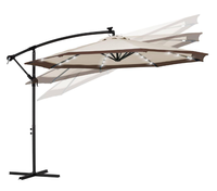Mobilier d'extérieur Pare-soleil Protection UV Structure stable Pare-soleil suspendu Patchwork Parapluie banane en tissu personnalisé