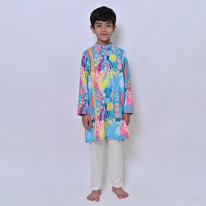 Top Quality Kids <b>Boys</b> <b>Kurta</b> Pajama Set Cotton Ethnic Wear for Festival Wedding and Daily Traditional Use Available For Sale - Product Image 2