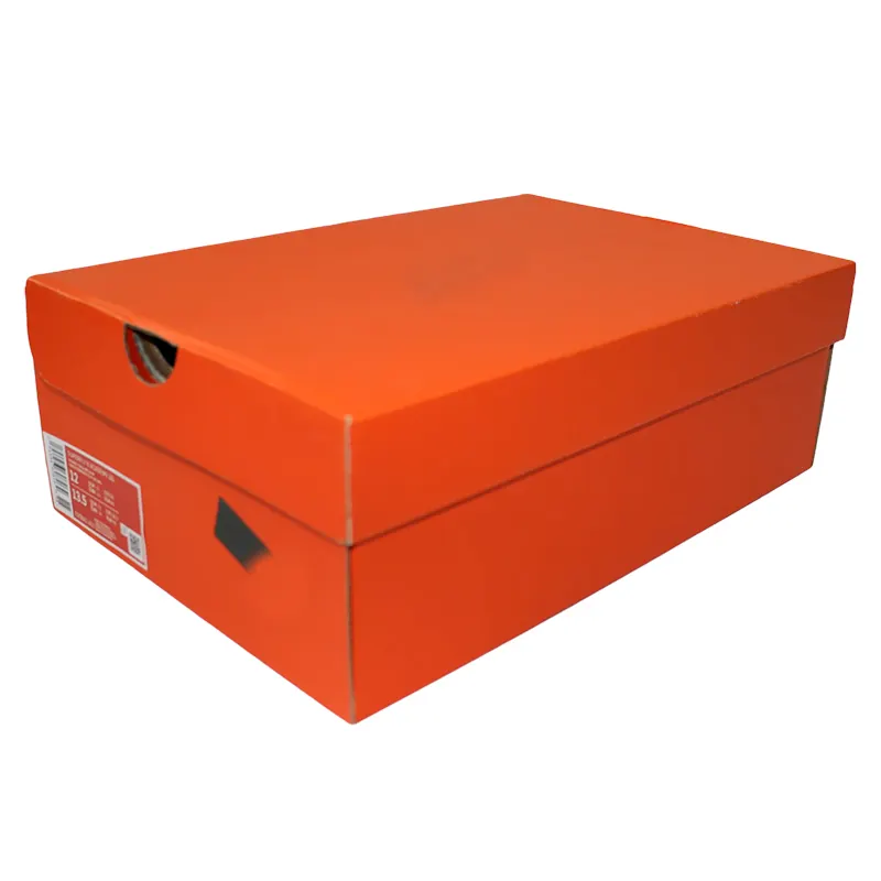 Hochwertige starre Papp schuhe Papiers ch achtel verpackung Orange Custom Carton Schuhkarton Turnschuhe Stiefel Damenschuhe Verpackung