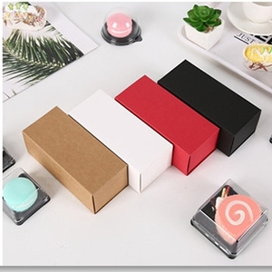 Boîte d'emballage en papier kraft pour cupcakes, pâtisseries, desserts, sushis, chocolats et truffes, avec tiroir et séparateurs, en matériaux recyclés, vente en gros - Product Image 5