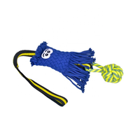 Jouet interactif pour chien avec corde de traction et anneau de mastication durable pour le nettoyage des dents, pour chiens de taille moyenne et grande