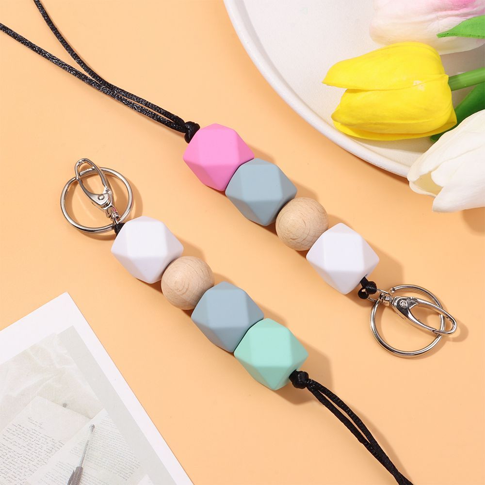 Fashion Silicone Lanyard Custom Hand-made Fresh Simple Minimalist Jewelry Silicone Lanyard Gift for Her Image 5