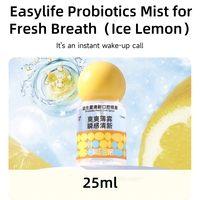 Brume buccale probiotique personnalisée pour une haleine fraîche, marque privée, saveur menthe fruitée, spray buccal rafraîchissant contre la mauvaise haleine