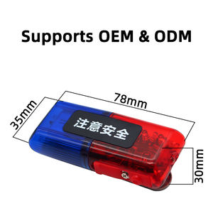 Lampe <span class=keywords><strong>d</strong></span>'épaule LED rechargeable multifonctionnelle clignotante, durable, en plastique IP67, pour la sécurité nocturne, la patrouille et l'avertissement routier - Product Image 3