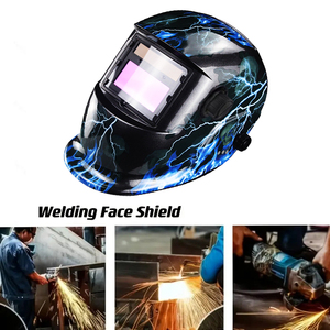 Casque de soudage solaire avec 2 capteurs d'arc, écran large 4/9-13, TIG MIG, batterie remplaçable - Product Image 4