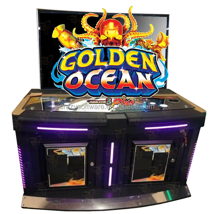 Usa 2024 Populaire 2 Spelers 42 Inch Scherm Online Vis Spel Oceaan Koning 3 Plus Gouden Oceaan