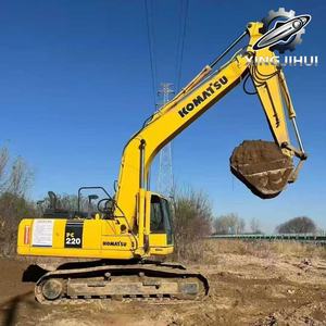Excavatrice Komatsu PC220 de 22 tonnes, d'occasion, de marque japonaise, moteur Cummins, excavatrice sur chenilles, d'occasion, provenant du Japon. - Product Image 1
