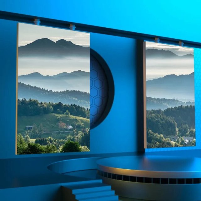 High Resolution LED Automatic Open and Closing Display System for Smart Building Lobby & Public Space
