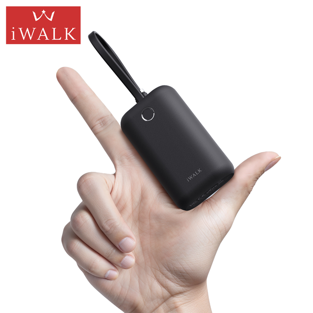 OEM Online Wholesale 10000mAh Small Size Power Banks 22.5W Super Fast Charging Type C Portable Charger with Built-in Cable
