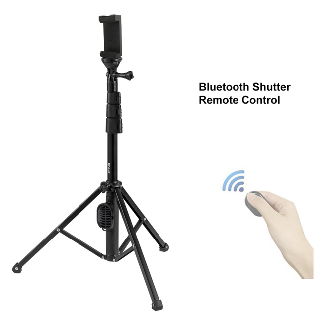 Black Mini Tabletop Tripod Selfie Stick Smartphone and Camera Video Stabilizer Stand