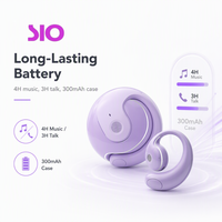 Écouteurs sans fil à oreille ouverte à charge rapide Type-C, écouteurs Bluetooth V5.4 à longue autonomie, écouteurs sportifs sans fil à oreille ouverte
