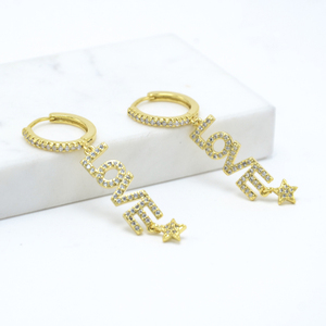 Vente chaude papillon Boucle D'oreille Micro Strass Boucle D'oreille Bijoux Avec Véritable Or Cuivre pour les Femmes - Product Image 3