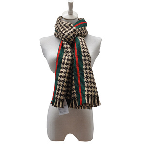 BLUE PHOENIX Châles Pashmina Delhi 100% Acrylique à Motif <span class=keywords><strong>Pied</strong></span>-<span class=keywords><strong>de</strong></span>-<span class=keywords><strong>Poule</strong></span> et Rayures, Doux, Tendance, avec Pompons Cils, Hiver pour Femme - Product Image 1