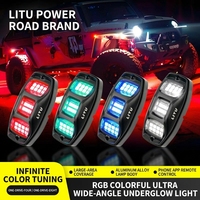 Vente en gros de feux sous carrosserie 12V 36W, 6 pods, éclairage décoratif pour voiture, UTV, feux LED RGB multicolores, accessoires pour camion, SUV