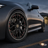 Jantes forgées ZhiGu Premium 20 pouces 5x120 2 pièces concaves noir mat avec liseré carbone, jantes sport de luxe pour BMW M3
