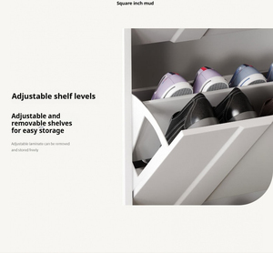 Scarpiera Ultra-sottile in stile cremoso moderno cremoso cremagliera facile da montare per l'<span class=keywords><strong>ingresso</strong></span> di piccoli appartamenti <span class=keywords><strong>corridoio</strong></span> mobili per la casa - Product Image 4