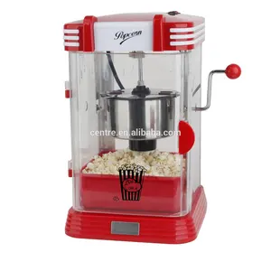 Pembuat Popcorn Minyak Profesional Retro 1200W, Listrik