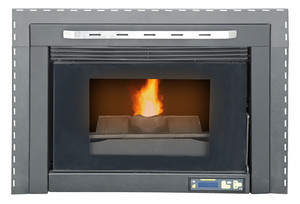Estufa de Pellets para Interiores, Insertable, Horno Moderno con Control Remoto - Product Image 2