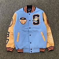 Vestes de baseball vintage en chenille brodée avec logo personnalisé DCY OEM pour hommes