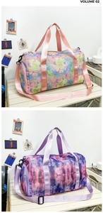 กระเป๋าเดินทางตาข่ายมัดย้อมสำหรับไปเที่ยวทะเลวันหยุดพักผ่อนกระเป๋าตาข่ายความจุขนาดใหญ่กระเป๋ากีฬาแห้งและเปียก - Product Image 4