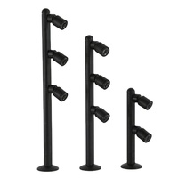 Boyid – Nouvelle lampe LED moderne noire en aluminium à trois têtes réglables pour éclairage de vitrine à bijoux, petits spots