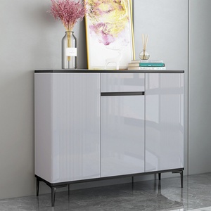 Meuble de salon en bois, buffet de luxe moderne, armoire à chaussures blanche - Product Image 5