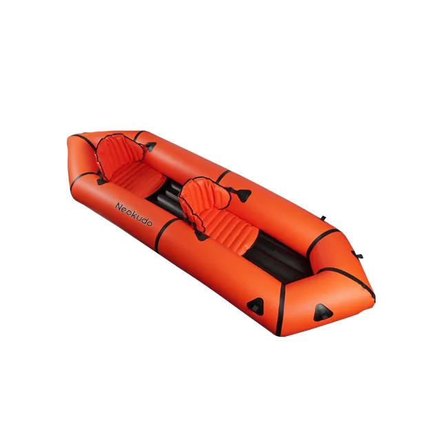 Assentos duplos inflável personalizado leve TPU packraft para água branca caiaque canoa