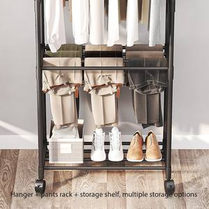 Perchero Metálico Multifuncional Simple, Perchero Móvil Multifuncional <span class=keywords><strong>para</strong></span> Dormitorio, Perchero de Gran Capacidad - Product Image 5