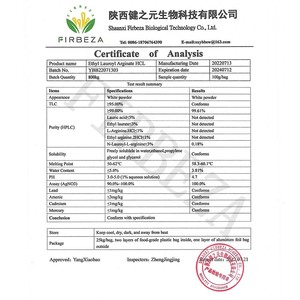 Grado cosmetico 99% etil lauroil arginato Hcl cloridrato CAS 60372-77-2 - Product Image 3