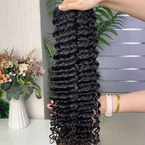 Extensions de cheveux 100% naturels, bouclés en profondeur, super double drawn, 100g par paquet, vente en gros, très demandées - Product Image 4