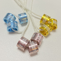 Bague de patte de pigeon personnalisée fabriquée en Chine, en aluminium durable avec logo, disponible en différentes tailles pour la sécurité