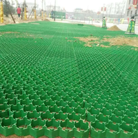 Dawnview HDPE Haute résistance 500*500*40mm Pavés en nid d'abeille en plastique pour allée extérieure, parking, travaux de terrassement