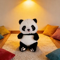 Peluche Panda Premium avec Broderie, Doublure en Coton PP et Maille – Sac Thème Chine, Vente en Gros pour Boutiques de Cadeaux et Magasins