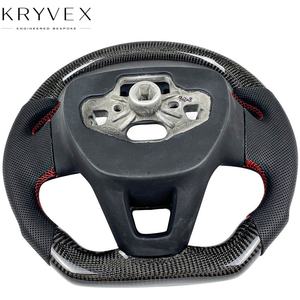 Volant de performance Kryvex pour <span class=keywords><strong>Focus</strong></span> MK8 en fibre de carbone et cuir avec LED - Product Image 2
