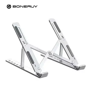 Boneruy高品质台式笔记本电脑支架立管支架立式铝制可调笔记本电脑支架