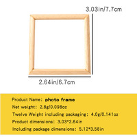 Modèle miniature, cadre en bois, mini DIY 1:12, accessoires de décoration pour maison de poupée OB11, maison de poupée pour usage domestique