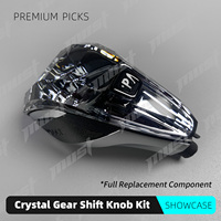 Kit de Pomo de Palanca de Cambios de Cristal para BMW Serie G LHD RHD G01 G02 G05 X3 X4 X5 X6 X7 G12 G20 G30 340i 440i 2018-2023 Reemplazo Completo